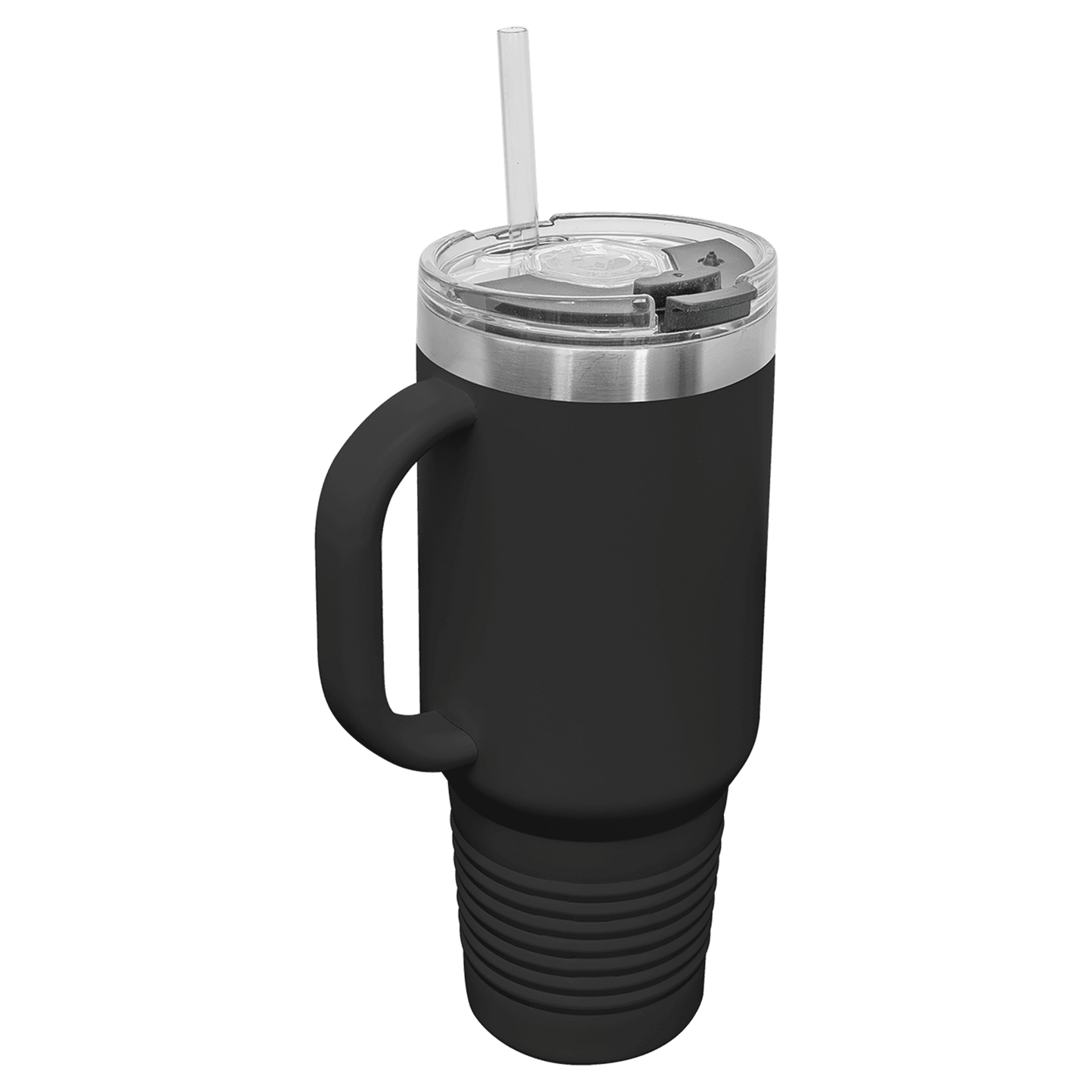 Travel Mug with Handle, 40oz, "An apple a day keeps anyone away if you throw it hard enough"