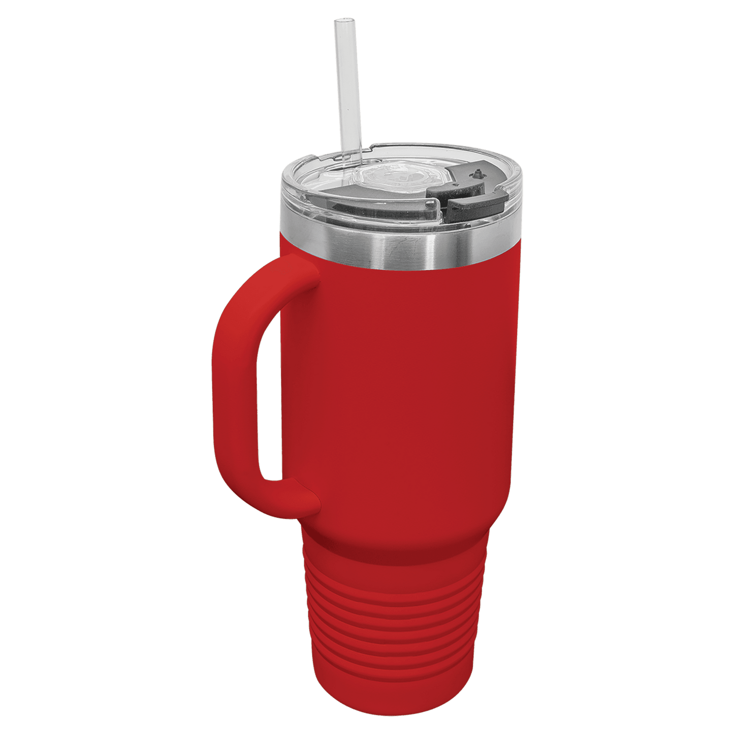 Travel Mug with Handle, 40oz, "An apple a day keeps anyone away if you throw it hard enough"