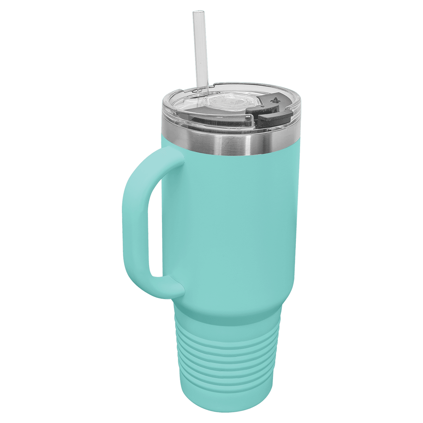 Travel Mug with Handle, 40oz, "An apple a day keeps anyone away if you throw it hard enough"