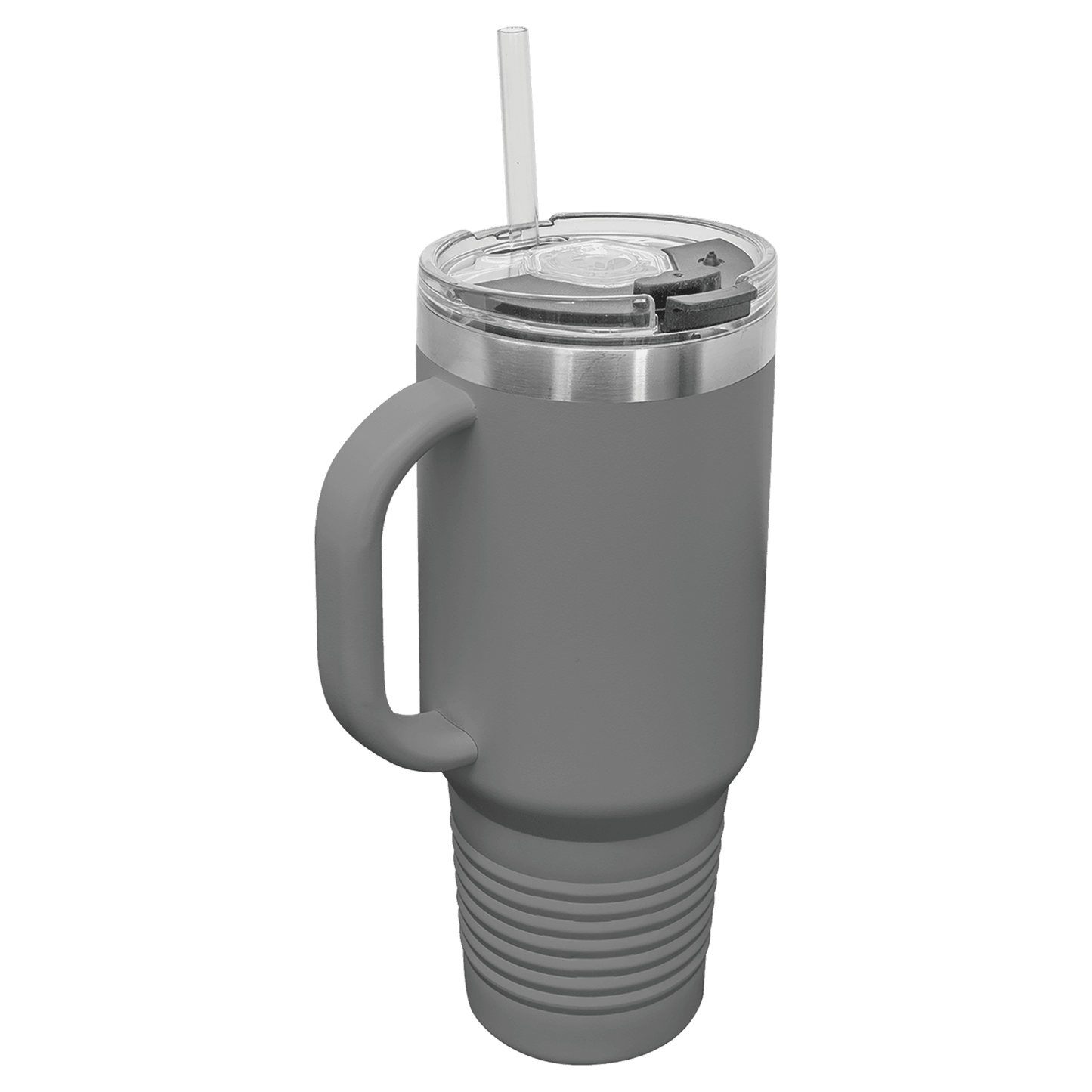 Travel Mug with Handle, 40oz, "An apple a day keeps anyone away if you throw it hard enough"