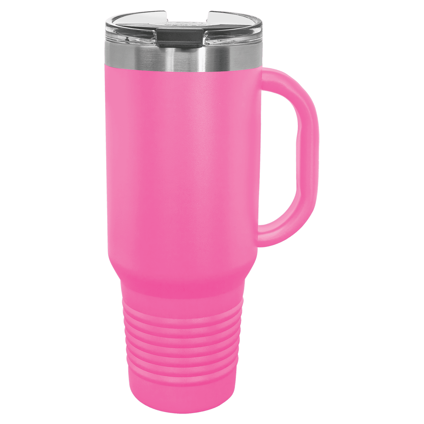 Travel Mug with Handle, 40oz, "An apple a day keeps anyone away if you throw it hard enough"