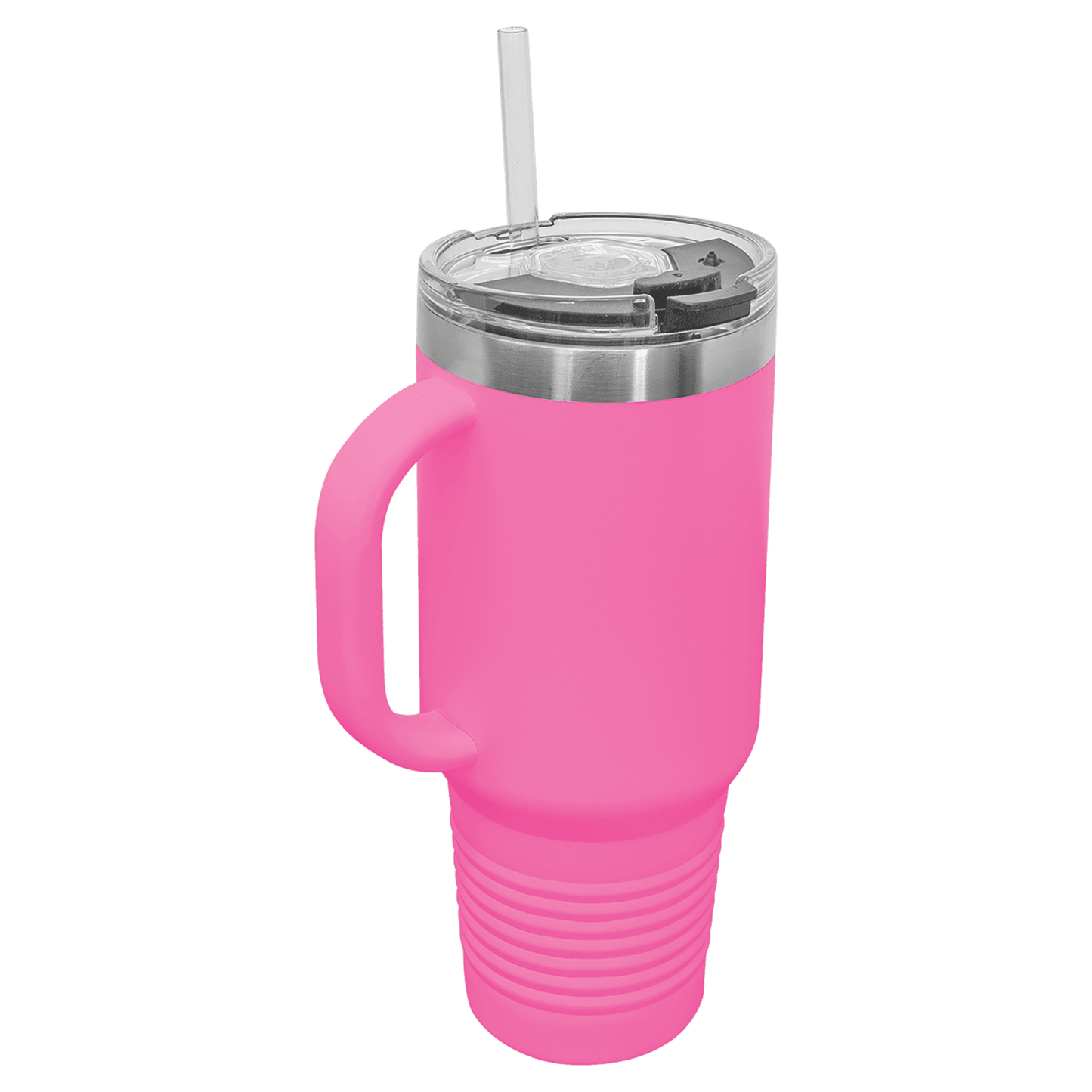 Travel Mug with Handle, 40oz, "An apple a day keeps anyone away if you throw it hard enough"