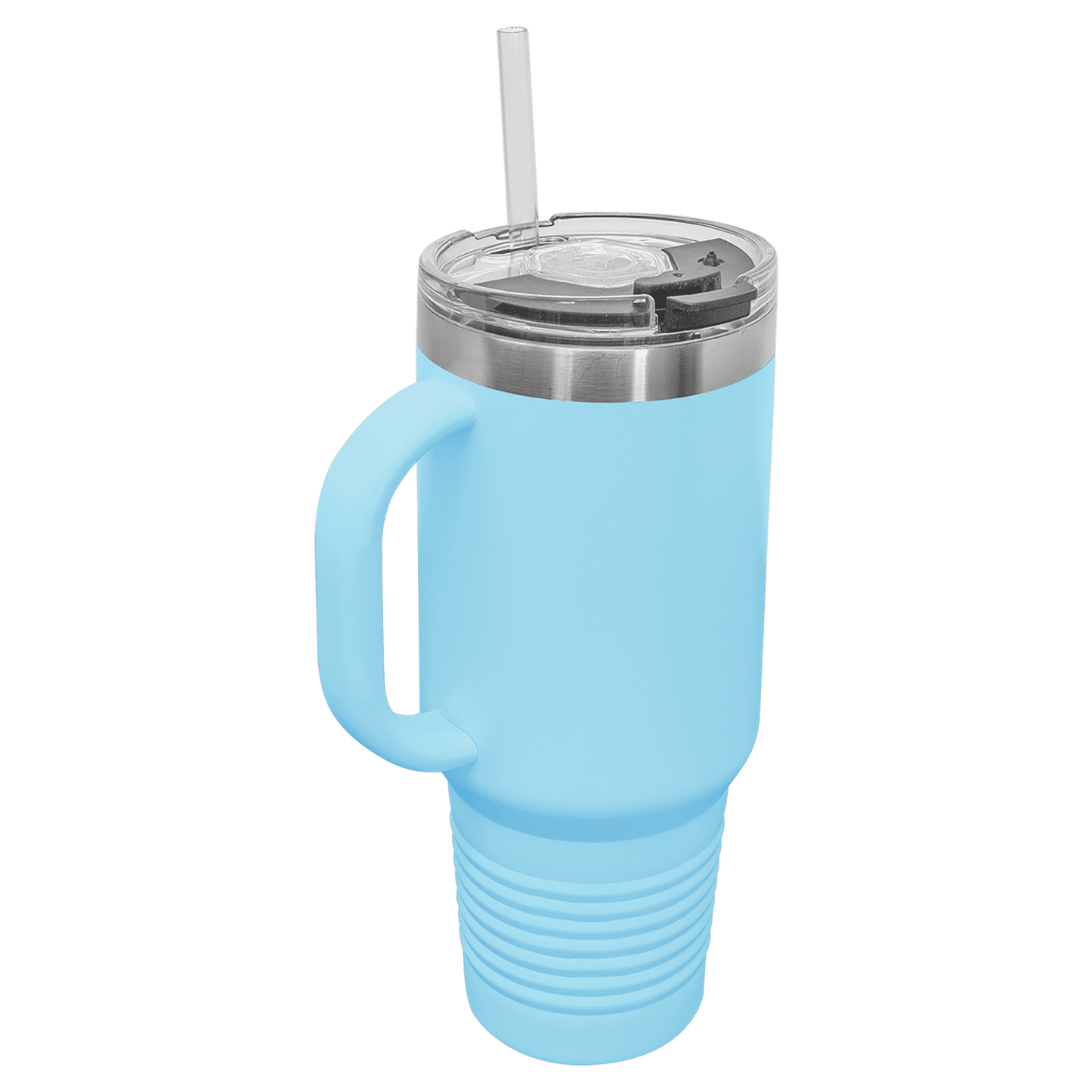 Travel Mug with Handle, 40oz, "An apple a day keeps anyone away if you throw it hard enough"