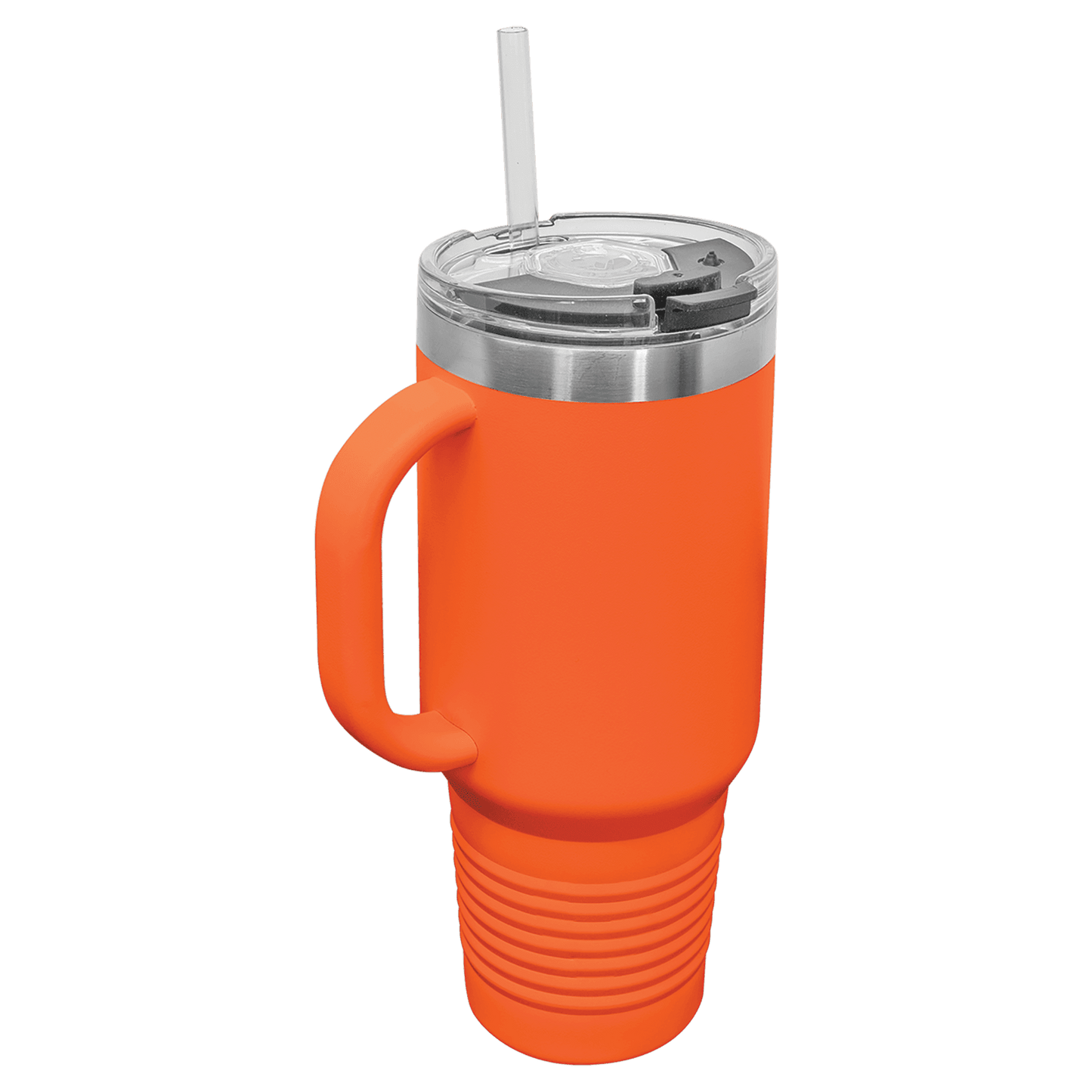 Travel Mug with Handle, 40oz, "An apple a day keeps anyone away if you throw it hard enough"