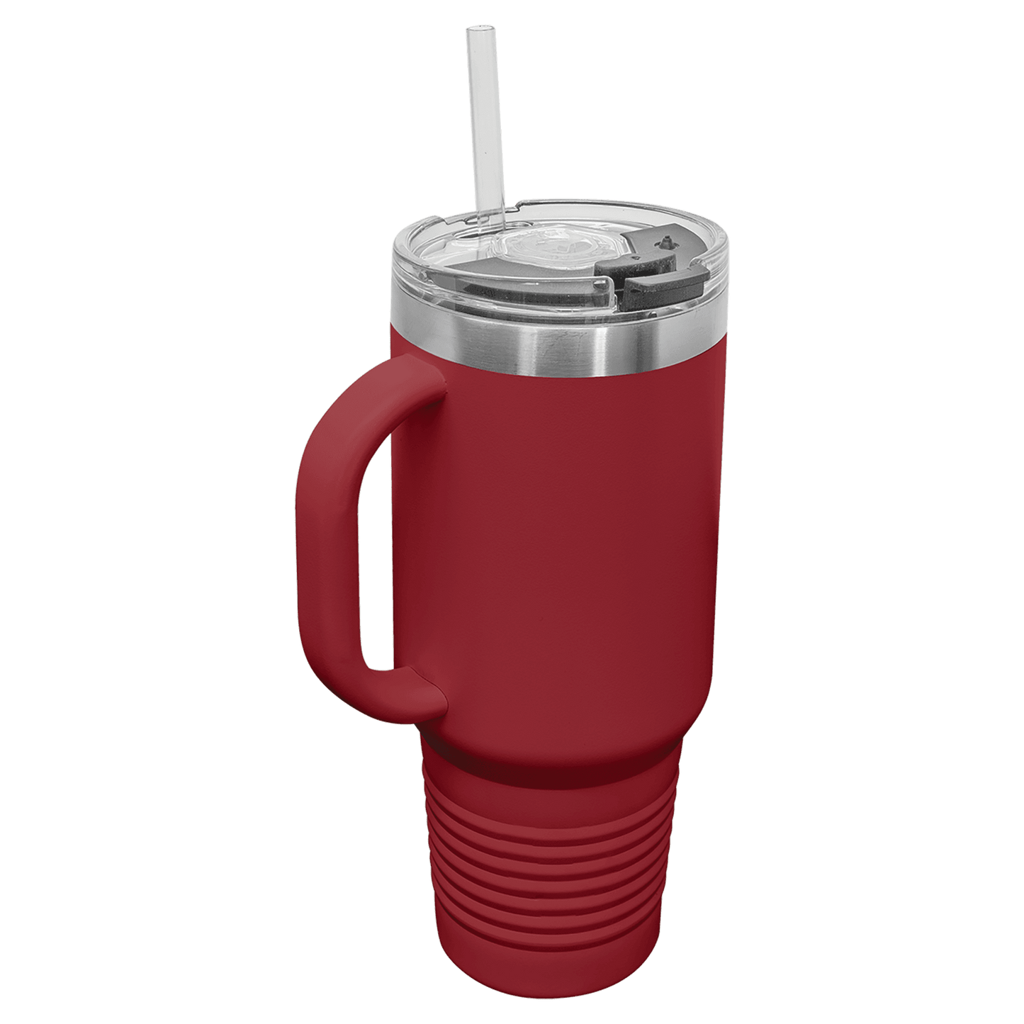 Travel Mug with Handle, 40oz, "An apple a day keeps anyone away if you throw it hard enough"