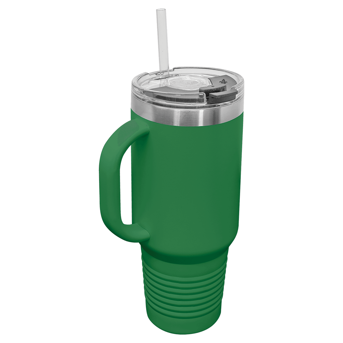 Travel Mug with Handle, 40oz, "An apple a day keeps anyone away if you throw it hard enough"