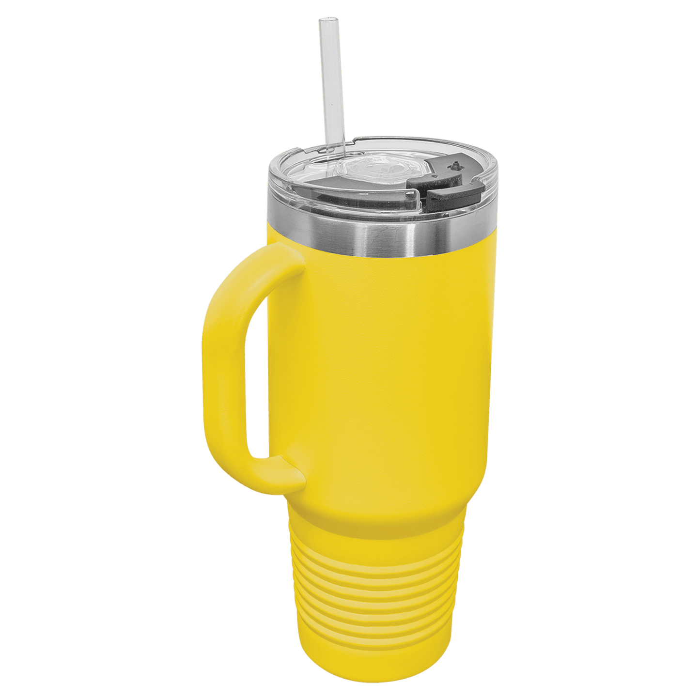 Travel Mug with Handle, 40oz, "An apple a day keeps anyone away if you throw it hard enough"