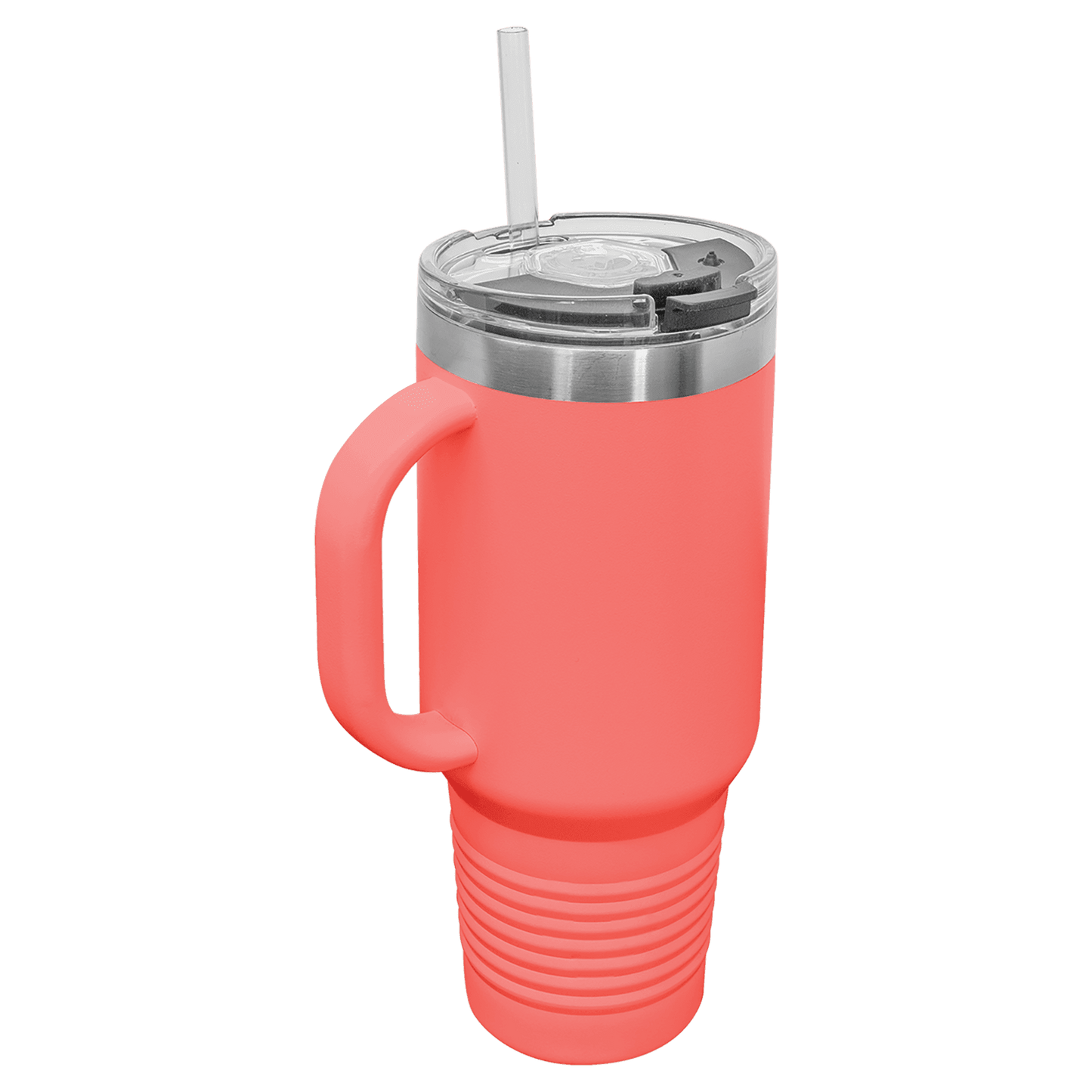 Travel Mug with Handle, 40oz, "An apple a day keeps anyone away if you throw it hard enough"