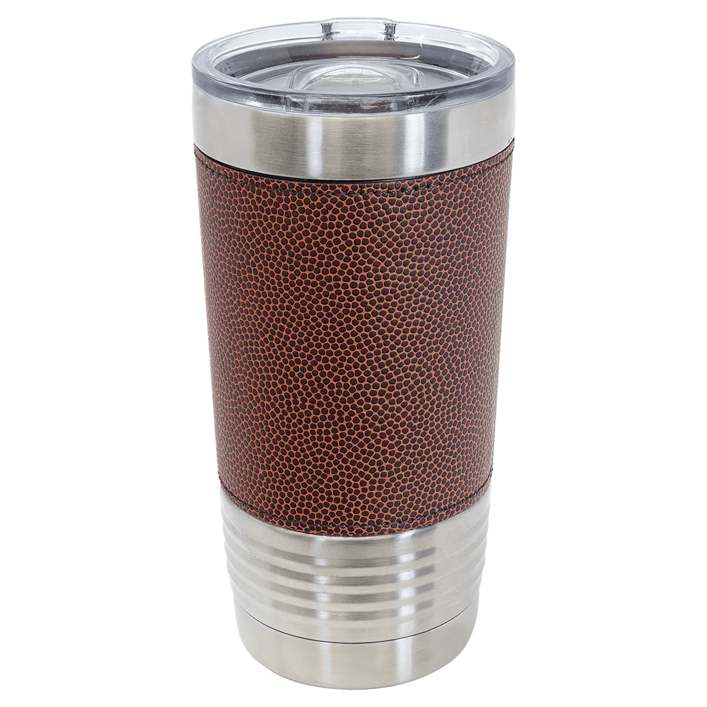 Football Leatherette Tumbler with Slider Lid