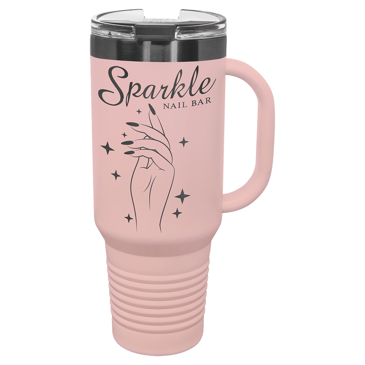 Travel Mug with Handle & Straw, 40oz