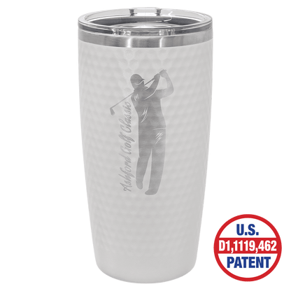 Golf Dimpled Tumbler with Slider Lid, 20oz