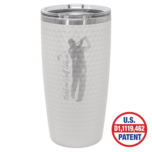 Golf Dimpled Tumbler with Slider Lid, 20oz