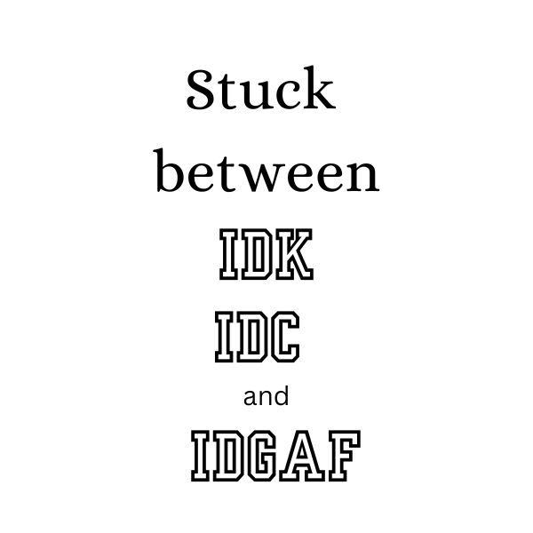 Stuck between IDK, IDC and IDGAF Lightning Laser Engraving