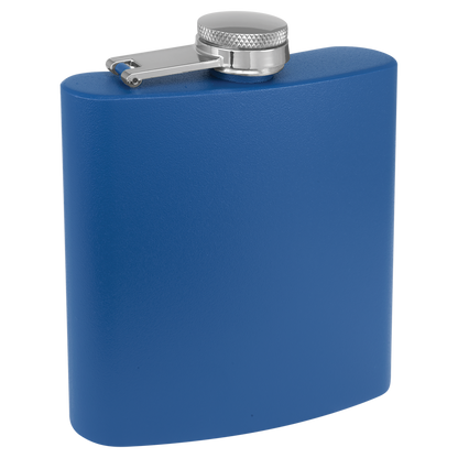 Flasks, 6oz, Powder Coated Stainless Steel