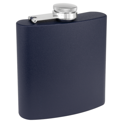 Flasks, 6oz, Powder Coated Stainless Steel