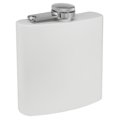 Flasks, 6oz, Powder Coated Stainless Steel